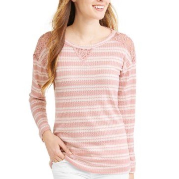 NWT Como Blu French Terry Striped Top - Back to School - Comfy Casual Fall - M L - Picture 2 of 16